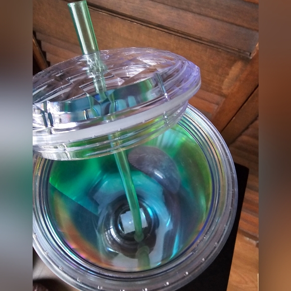 Starbucks Tumbler 24 oz. Iridescent Rainbow with Dome Lid & Matching Straw - Picture 5 of 8